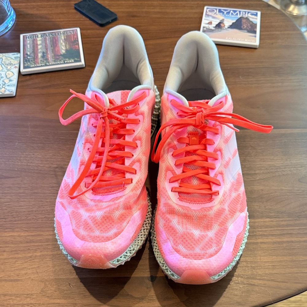 Men’s Adidas 4D Run Pink Athletic Sneakers - Breathable Running Shoes
